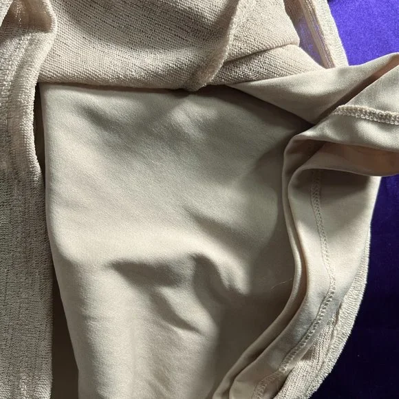 📌R & M Richards Knitted Dress with Attached Open Waterfall Front Cardigan - Picture 10 of 13